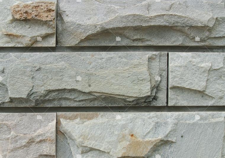 不同石材的自然片拼貼